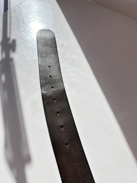 Fossil Vintage Leather Belt – Size ~36–38 – Distressed Finish - Picture 11 of 11